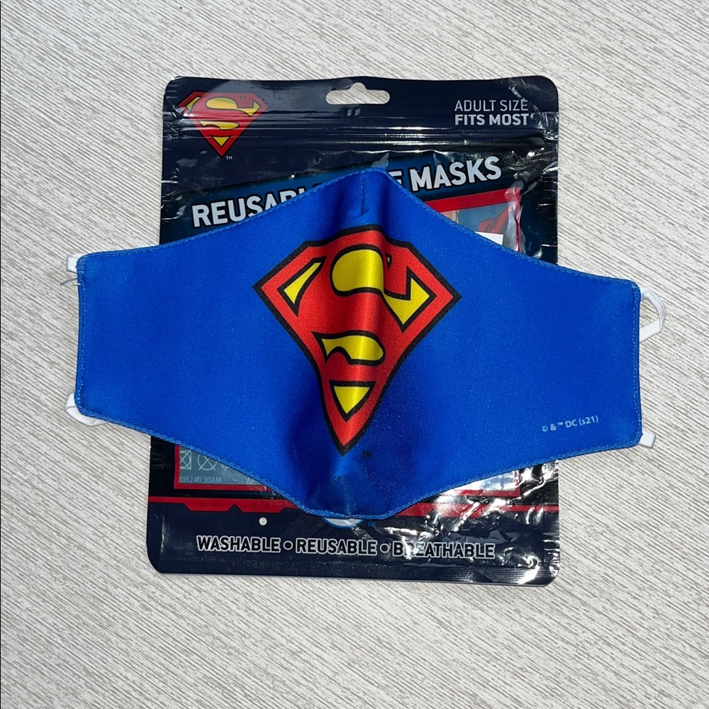 DC Blue Superman Face Mask